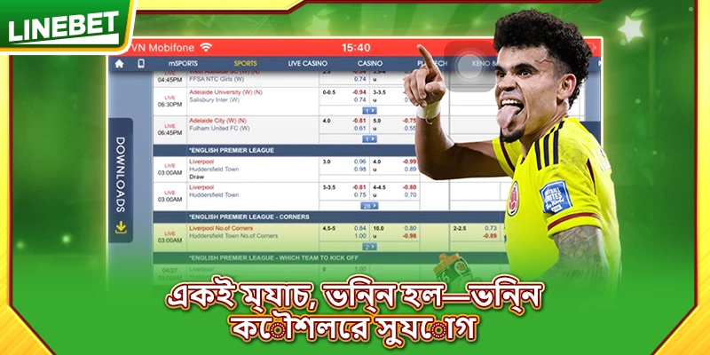 একই ম্যাচ, ভিন্ন হল—ভিন্ন কৌশলের সুযোগ